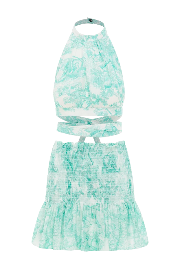 Toile de Jouy Sauvage green skirt suit - photo 1