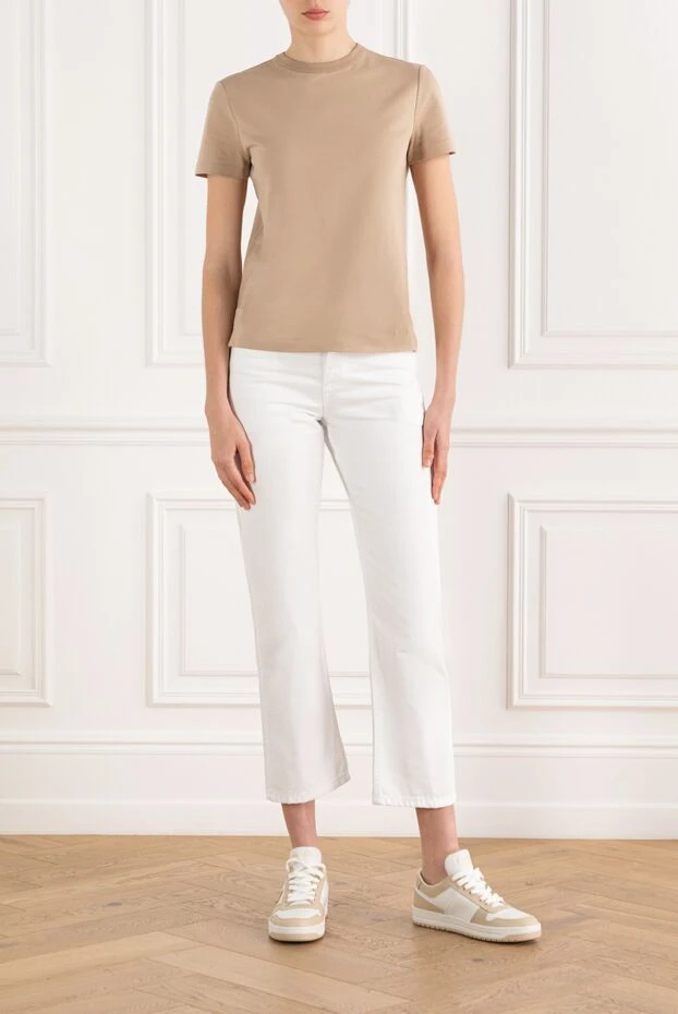 Dior white women's jeans made of pure cotton
 187055 - photo 2
