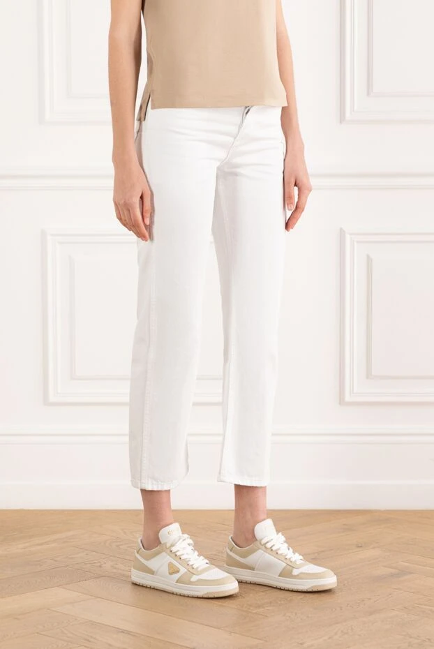Dior white women's jeans made of pure cotton
 187055 - photo 3