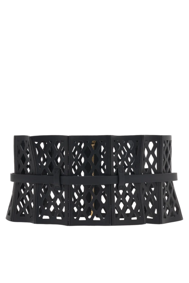Dior leather corset belt with laser cutting women's black 187063 - photo 3