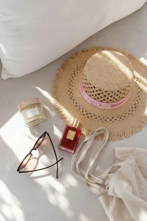 Dior women's yellow straw hat with logo 187066 - photo 2