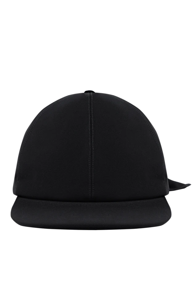 Таспасы бар ерлерге арналған қара мақтадан жасалған бейсбол қалпағы - фото 1