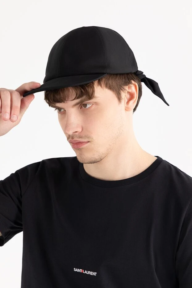 Dior таспасы бар ерлерге арналған қара мақтадан жасалған бейсбол қалпағы 187071 - фото 3