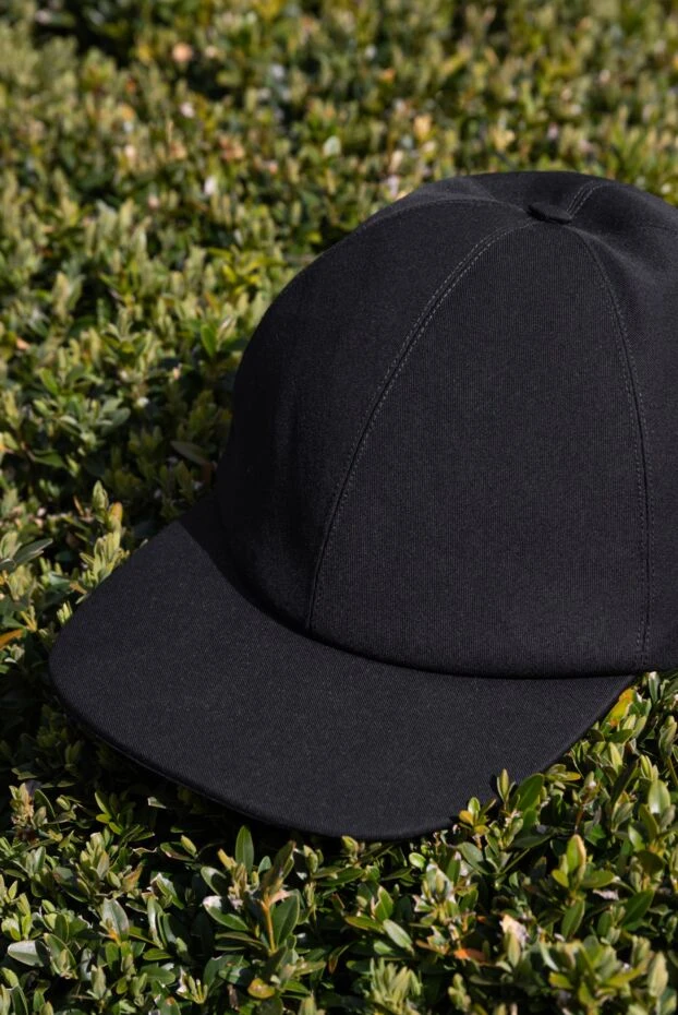 Таспасы бар ерлерге арналған қара мақтадан жасалған бейсбол қалпағы - фото 2