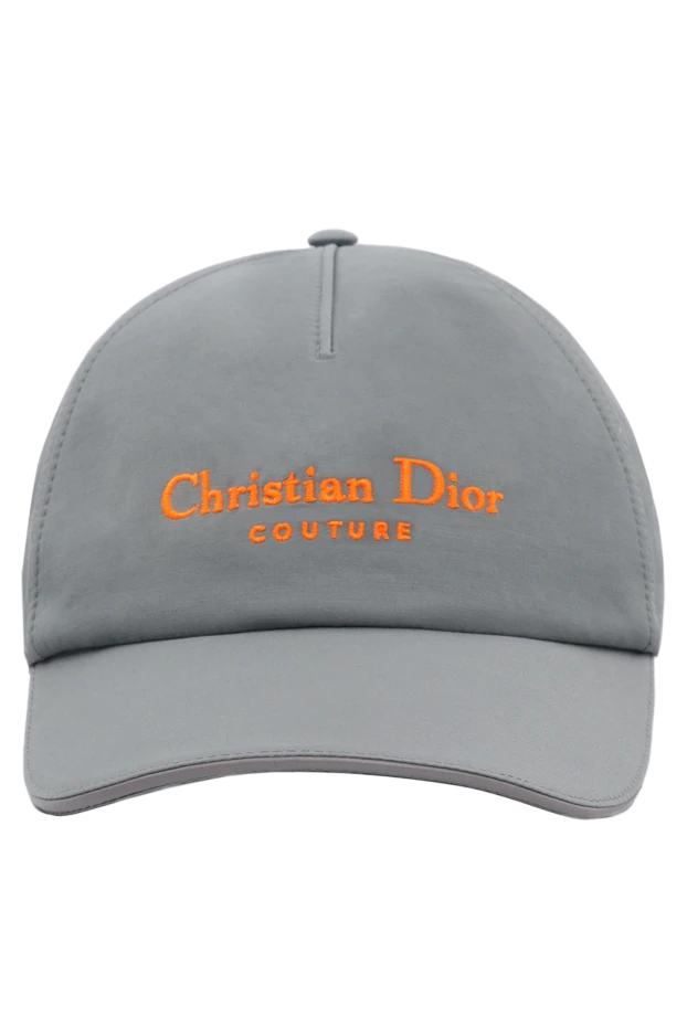 Baseball cap with embroidered Dior Homme logo gray men's - photo 1