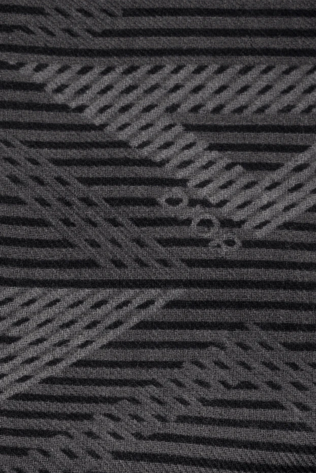 Dior wool scarf with logo men's gray 187077 - photo 3