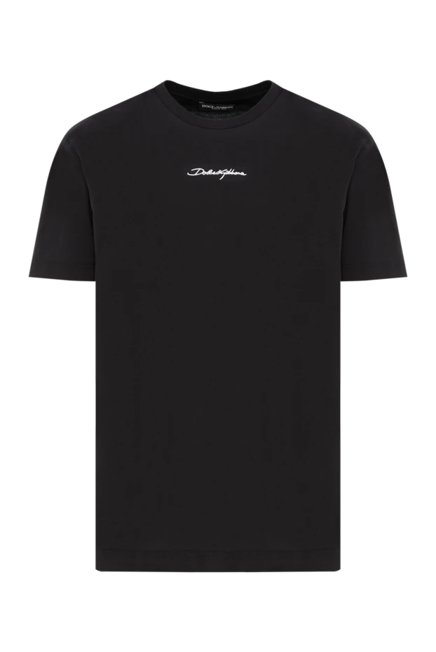 Ақ логотипі бар ауыр мақта жейдеден тігілген ерлер футболкасы - фото 1