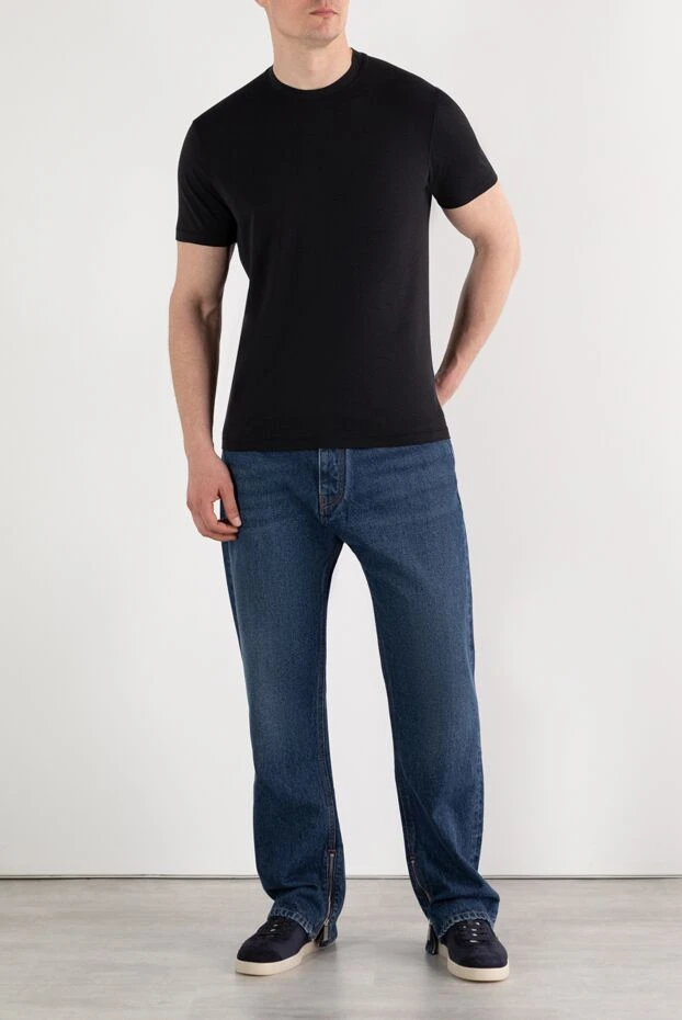 Tom Ford plain cotton t-shirt with lyocell black 187101 - photo 2