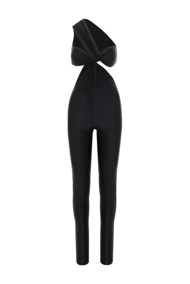 Бір иықты қара әйелдер комбинезоны кесілген - фото 1