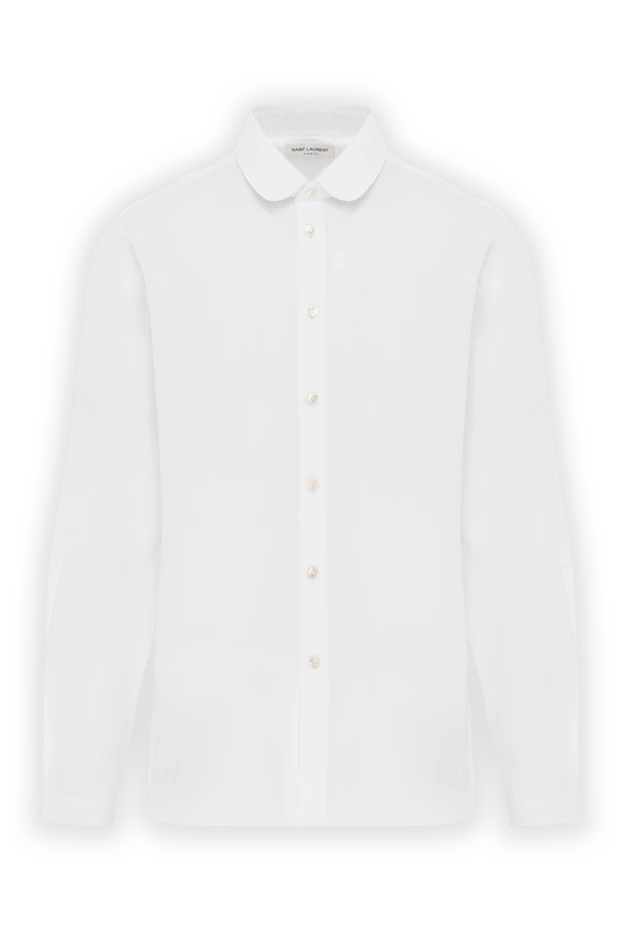 Ерлерге арналған ақ түсті жеңіл мақта көйлек - фото 1