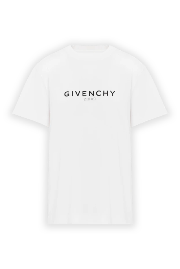 Футболка белого цвета с чёрным логотипом женская - фото 1