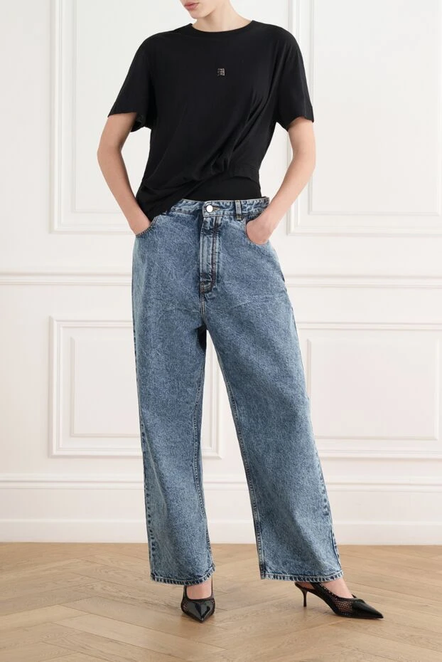 Givenchy women's t-shirt with 4g logo, black, cotton 187125 - photo 2