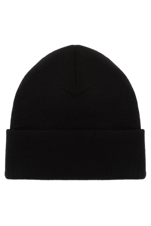 Balenciaga теплая мужская шапка черная с логотипом 187144 - фото 3