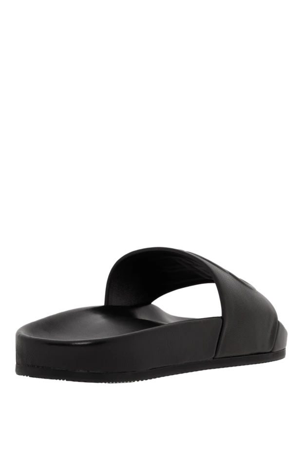 Balenciaga leather slides with embossed logo black 187150 - photo 3