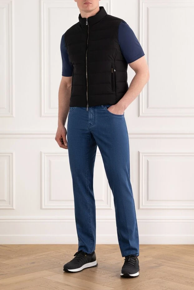 Moorer теплый жилет oliver мужской черный на молнии 187157 - фото 2