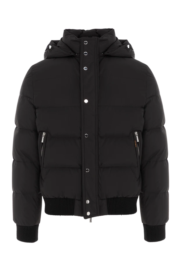 Боудин бомбер курткасы қаз мамығынан оқшауланған, қара, ерлерге арналған - фото 1