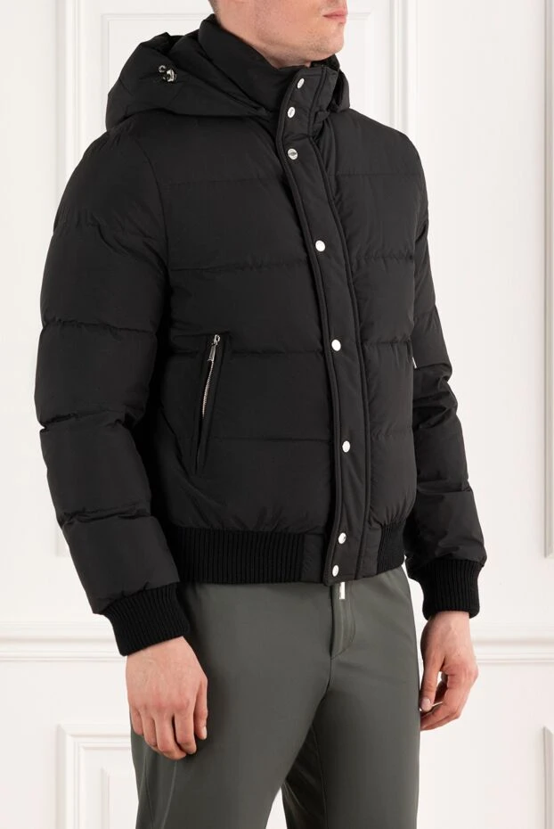 Moorer куртка-бомбер boudin утепленная гусиным пухом черная мужская 187158 - фото 3