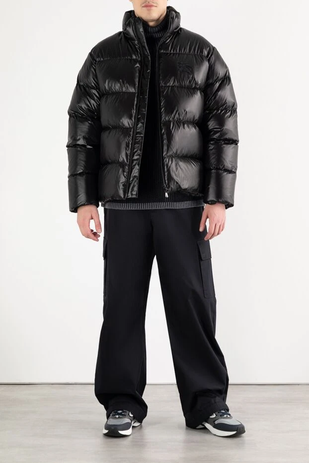 Стеганый пуховик с капюшоном - фото 2