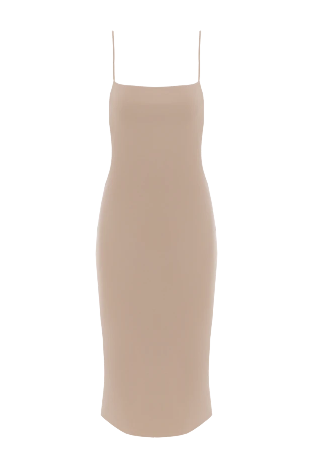 Платье без рукавов Haku бежевого цвета - фото 1