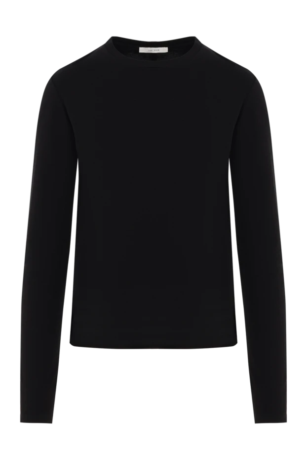 The Row джемпер sherman из хлопка черный женский 187172 - фото 1