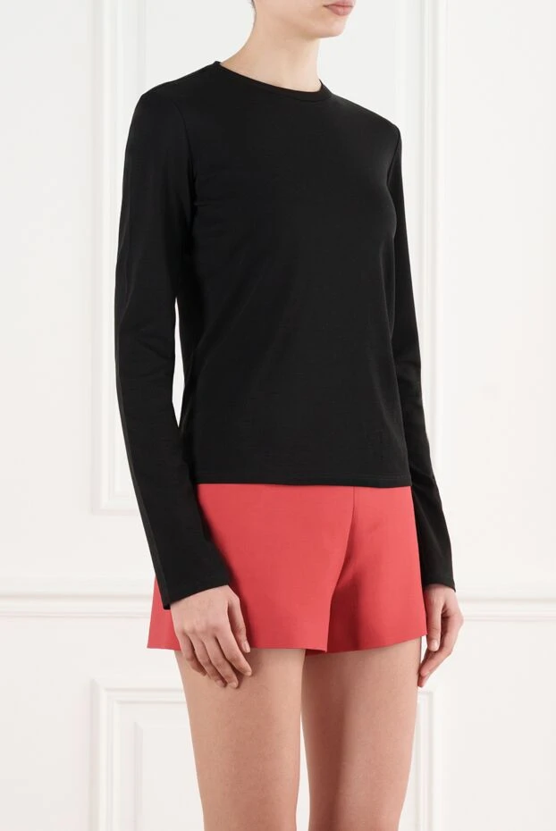 The Row джемпер sherman из хлопка черный женский 187172 - фото 3