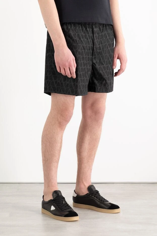 Valentino шорты для плавания из нейлона с узором toile iconographe 187191 - фото 3