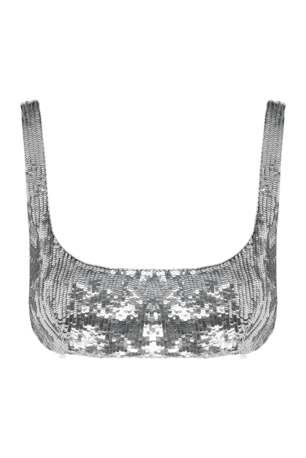 Silk bralette top decorated with sequins - photo 1