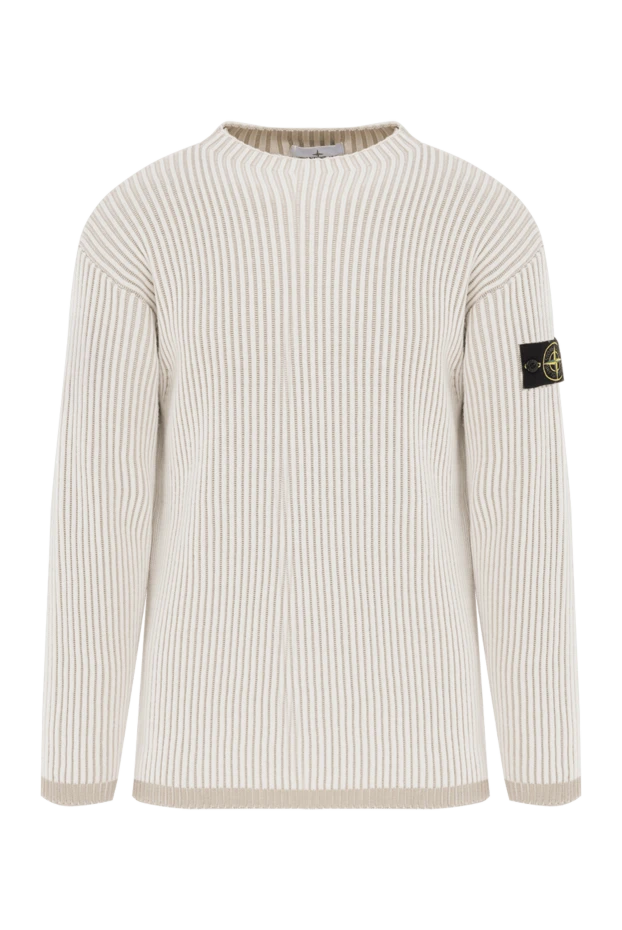 Ерлерге арналған бежевый қырлы жүннен жасалған секіргіш - фото 1