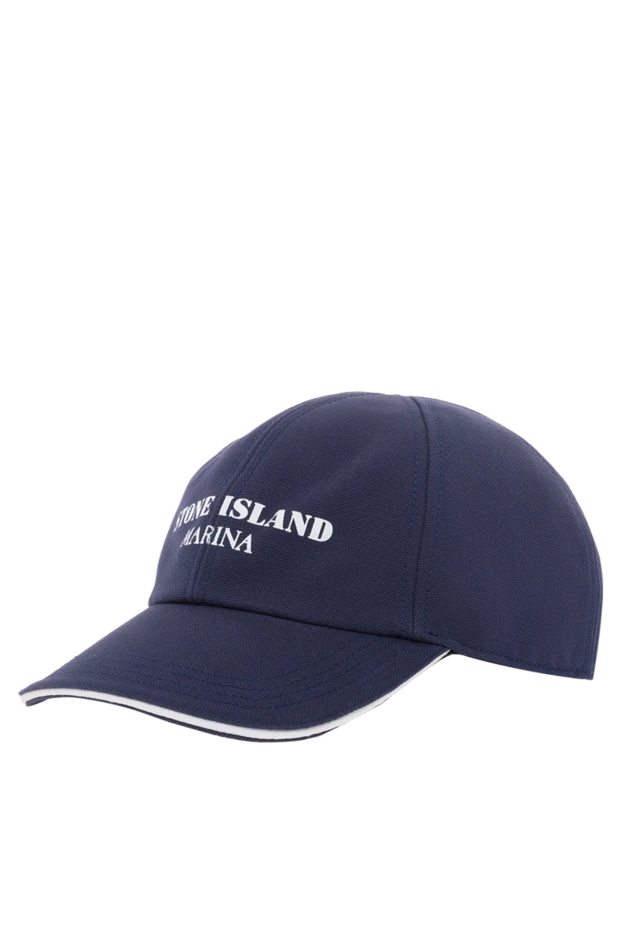 Stone Island cap with marina logo, blue, men's 187228 - photo 3
