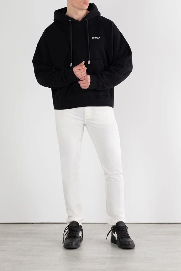 Off-White черное хлопковое худи «windy» с логотипом 187237 - фото 2