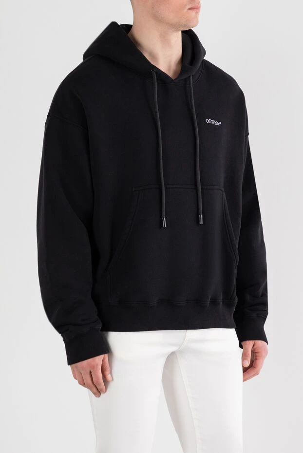 Off-White худи мужское из хлопка с принтом back arrow 187239 - фото 3