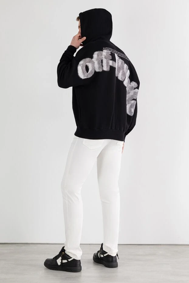 Off-White худи с капюшоном из хлопка с 3d-логотипом и завязками 187240 - фото 2