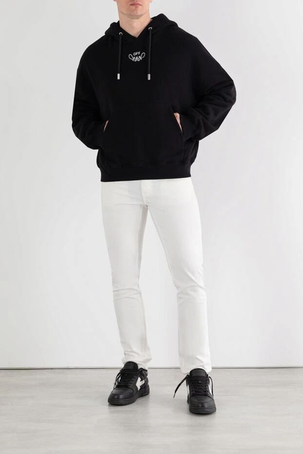 Off-White худи с капюшоном bandana на завязках из хлопка мужское 187246 - фото 2