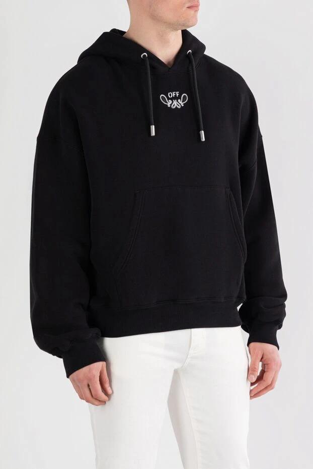 Off-White худи с капюшоном bandana на завязках из хлопка мужское 187246 - фото 3