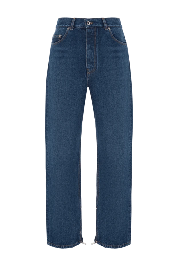 Аяқтарында найзағайлы джинсы, мақта джинсы, көк - фото 1