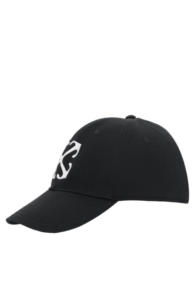 Off-White бейсболка с логотипом черная мужская из хлопка 187273 - фото 3