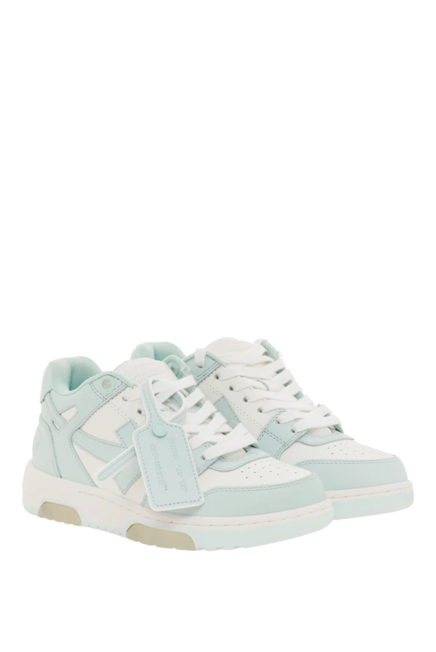 Off-White кроссовки out of office из кожи женские зеленые 187279 - фото 3