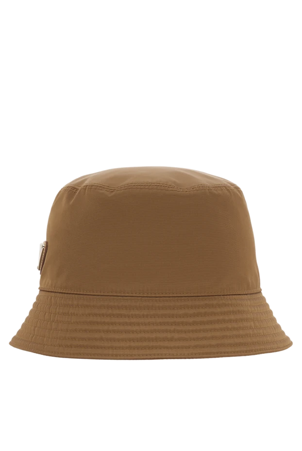 Brown men's Panama hat with logo - photo 1