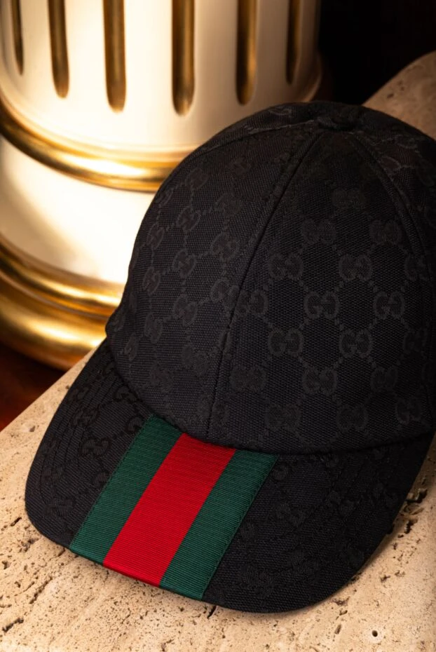 Gucci textile baseball cap original gg black men's 187298 - photo 3