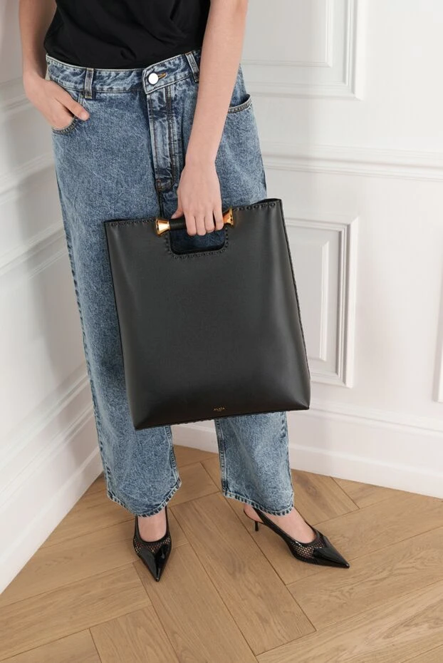 Alaia le coeur pumps in black mesh 187300 - photo 2