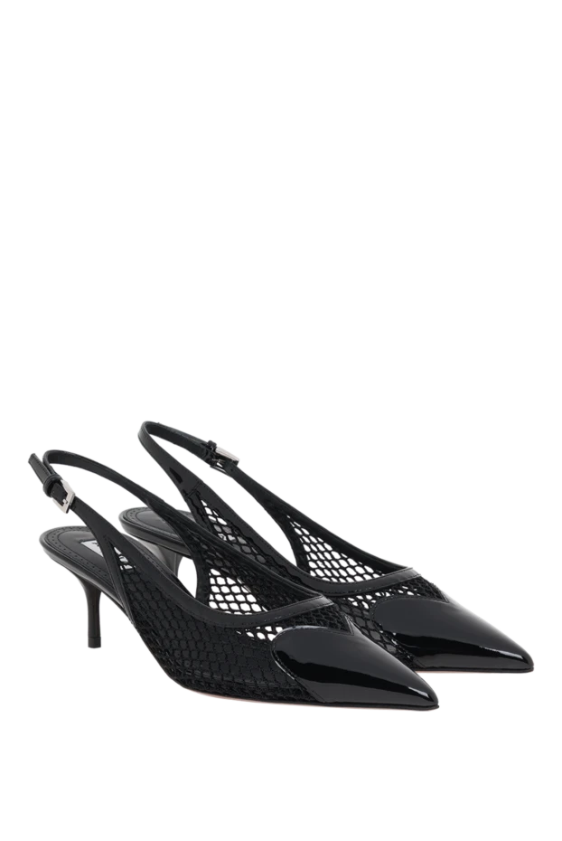 Alaia le coeur pumps in black mesh 187300 - photo 3