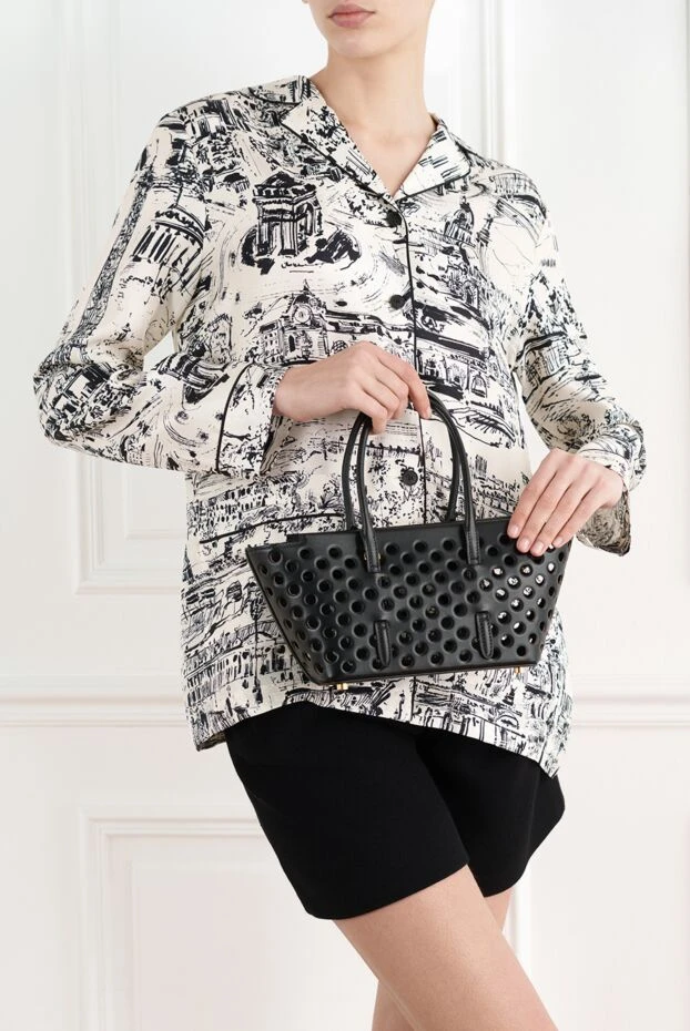 Alaia neo mina 20 bag in viennese calfskin, black 187304 - photo 2