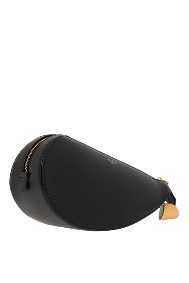 Alaia le demi-coeur half-heart crossbody bag in lambskin 187305 - photo 3