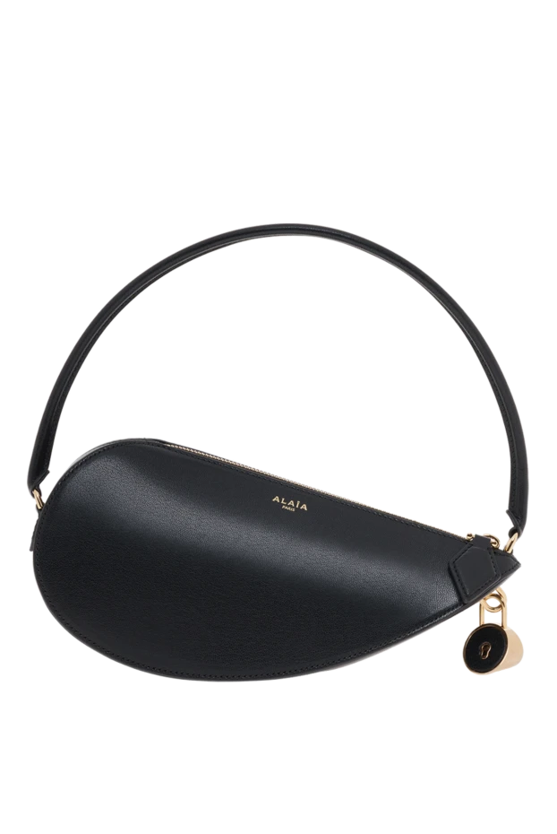 Сумка через плечо в форме полусердца из козьей кожи - фото 1