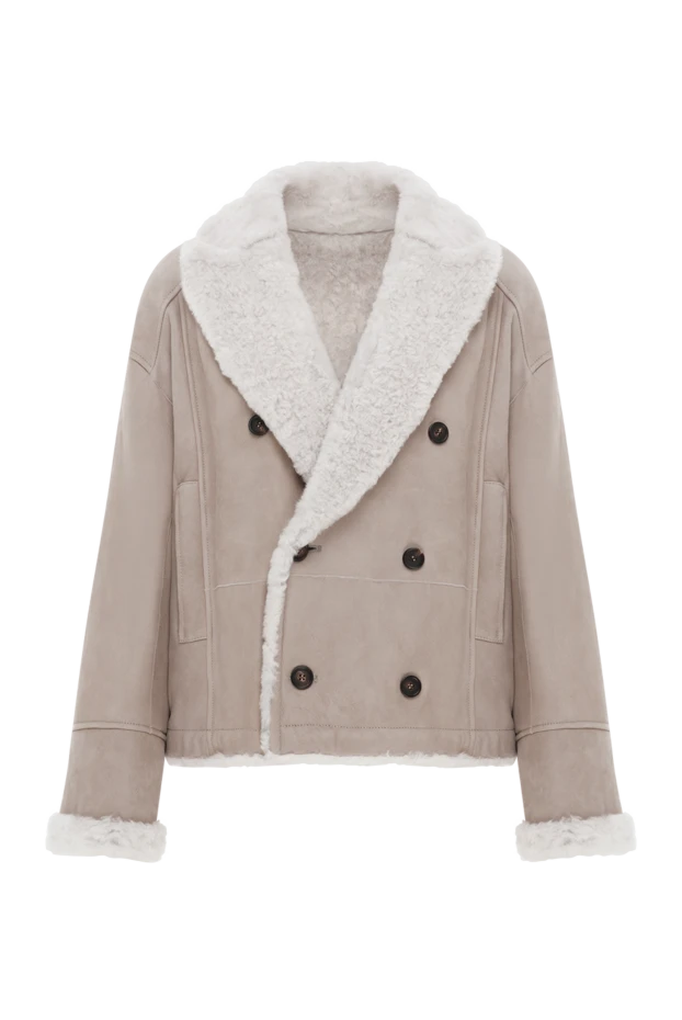 Double-breasted double-breasted double-breasted sheepskin coat - photo 1