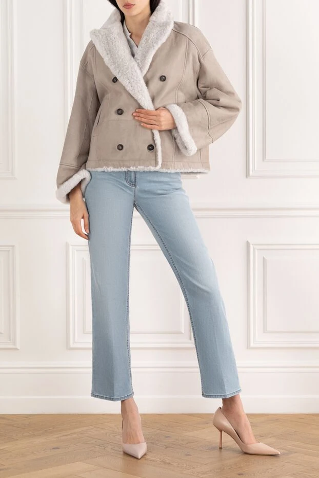 Brunello Cucinelli double-breasted double-breasted double-breasted sheepskin coat 187312 - photo 2