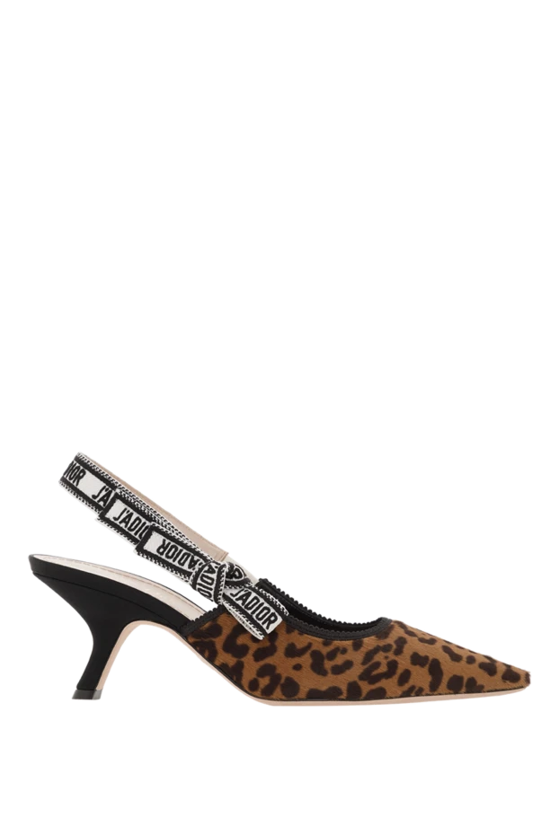 Логотипі бар қоңыр өкшелі помпалар - фото 1