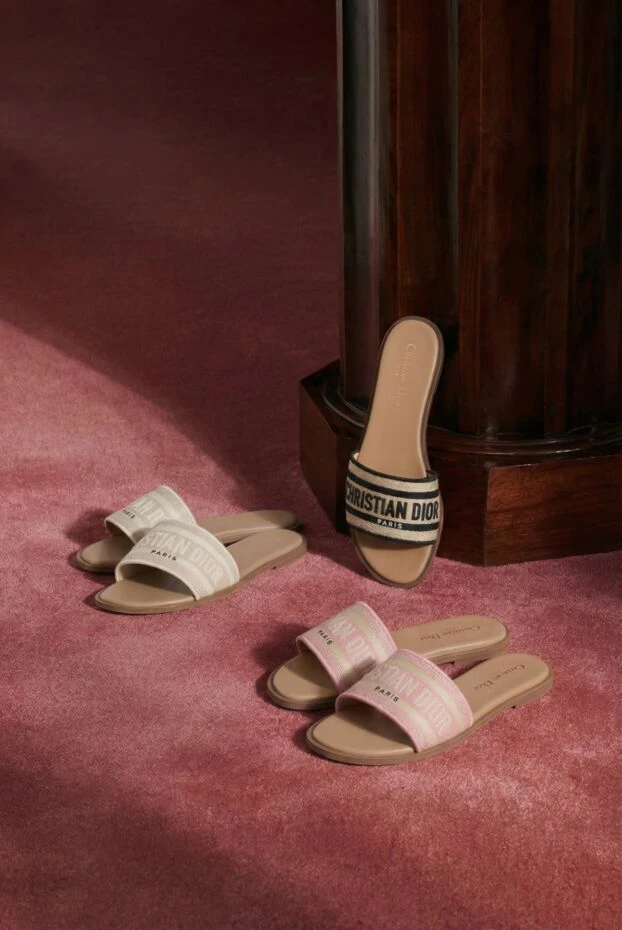Dior women's slippers dway slide pink 187324 - photo 2