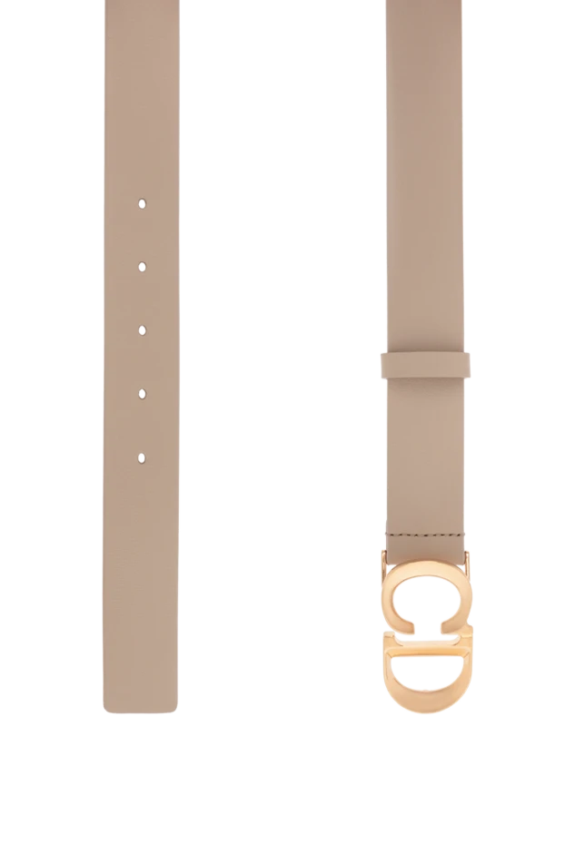 Dior c'est belt in beige smooth calfskin 187329 - photo 3