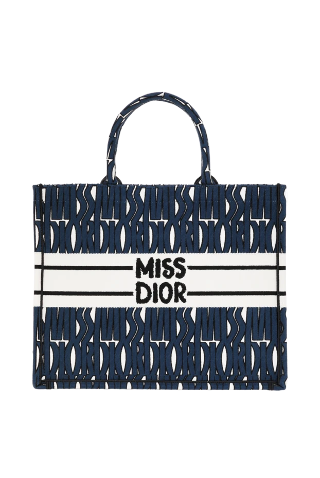 Сумка шопер Miss в контрастной расцветке из хлопка - фото 1